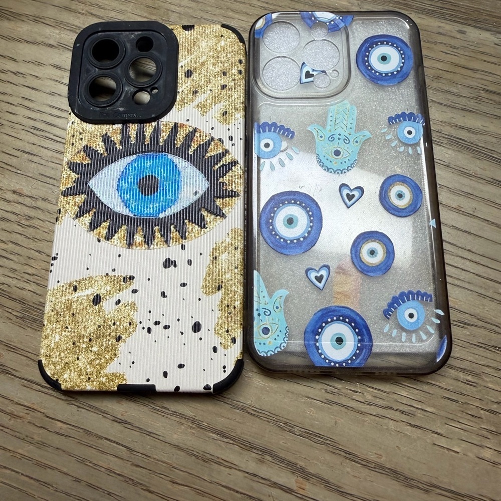iPhone 14 Pro Max Bundle of Two Eye Design Phone Case Set